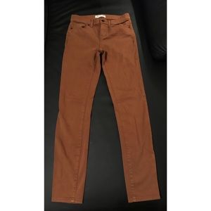 MADEWELL | High Rise Skinny Pants in Brown ✨